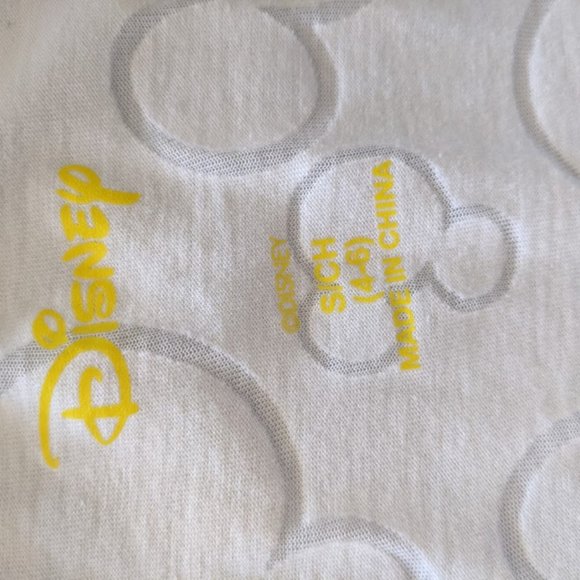 Disney White Good Vibes Mickey T-Shirt Size S - Picture 6 of 7
